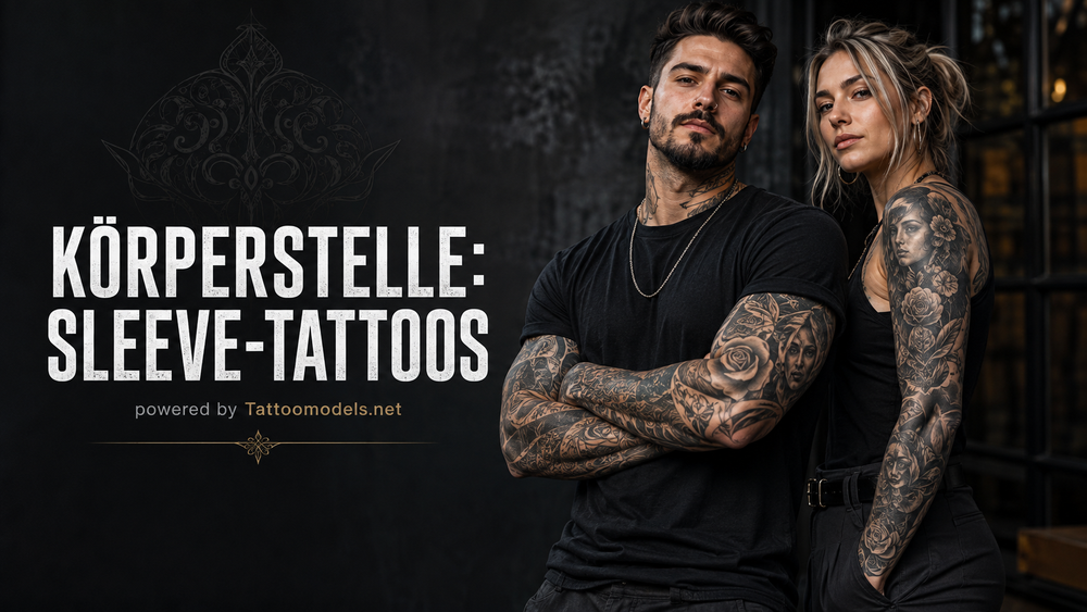 Tattoo-Models mit großflächigen Sleeve-Tattoos an den Armen – Körperstelle Sleeve Tattoos auf TattooModels.net
