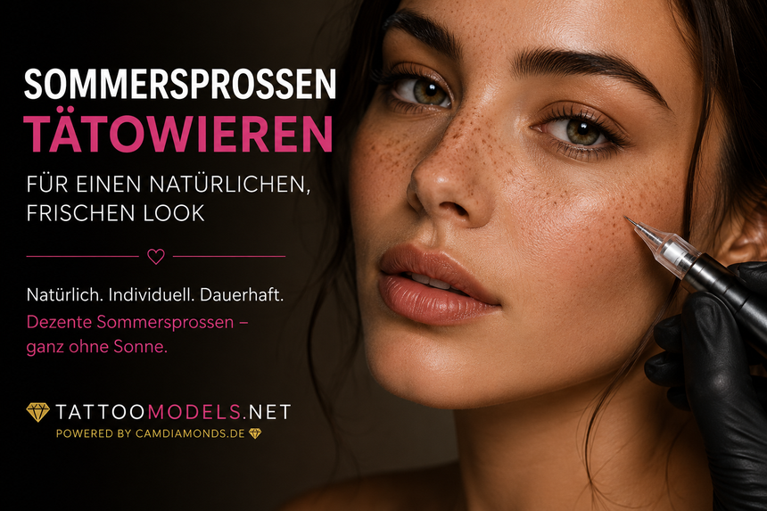 Sommersprossen tätowieren – professionelle Freckle-Tattoo-Pigmentierung auf Nase und Wangen