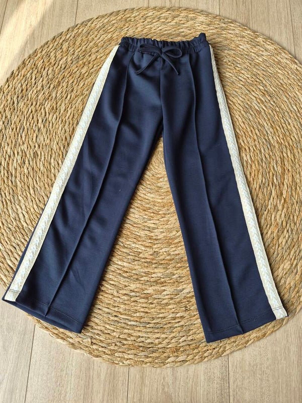 Sporty broek Marine blauw