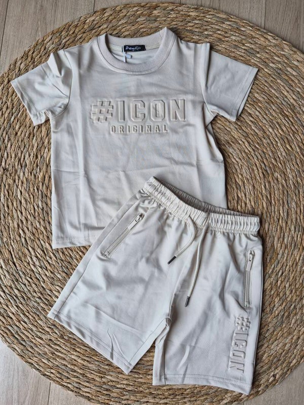 Icon set beige