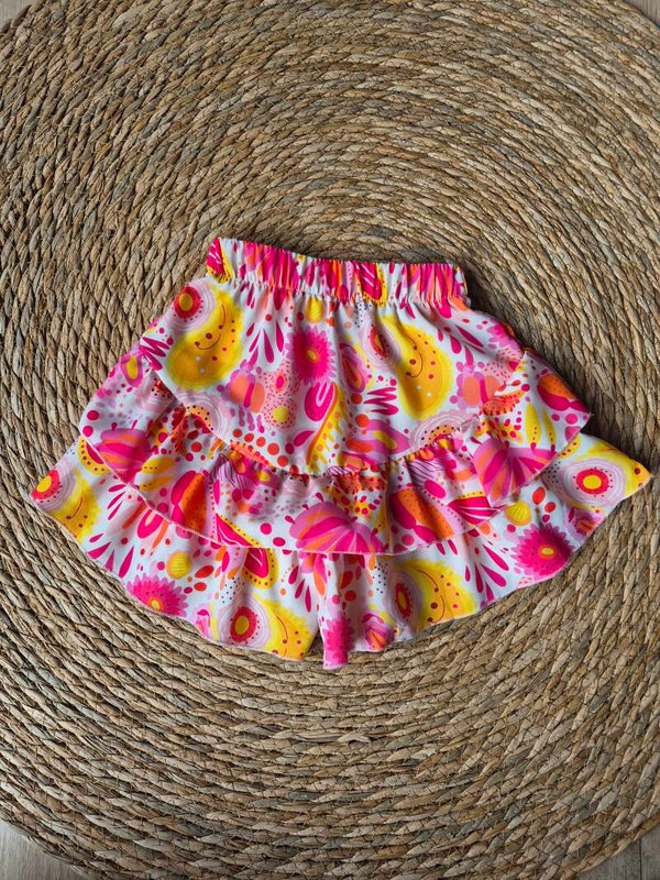 Skort Geel/ Roze