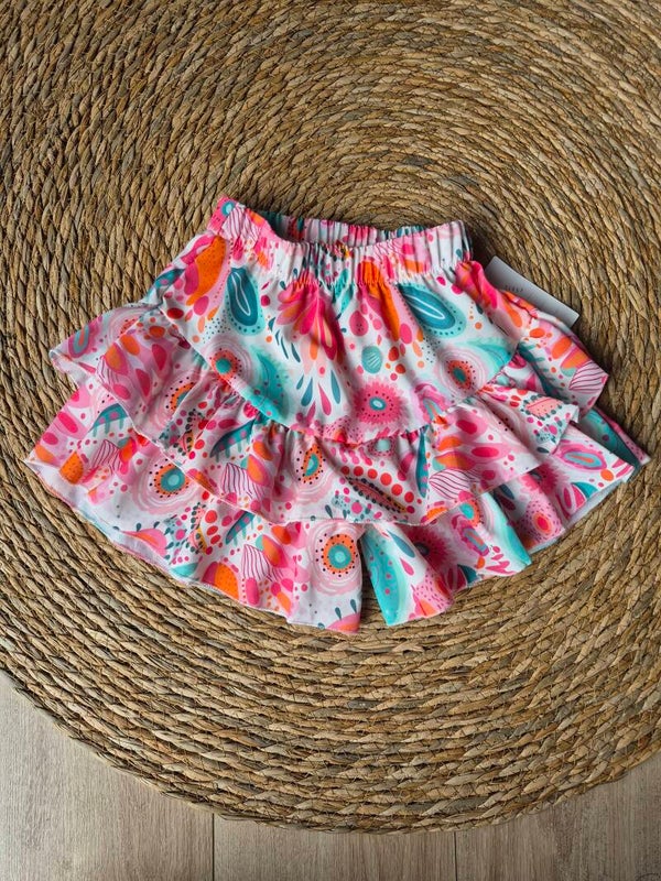 Skort Mintgroen/ Roze