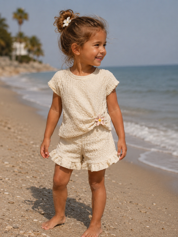 "Ibiza" set bloem beige