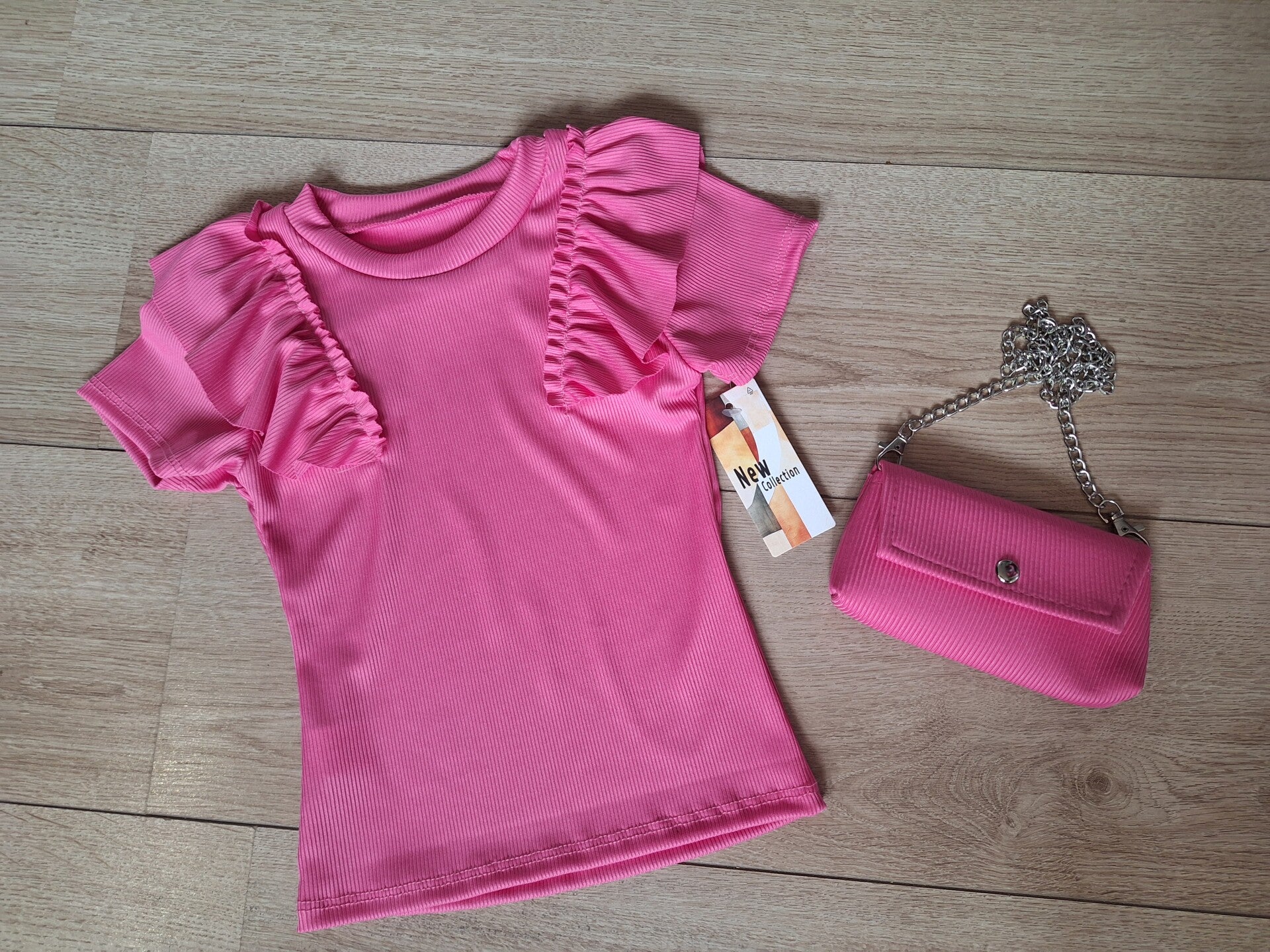 Top met tasje Candy Pink