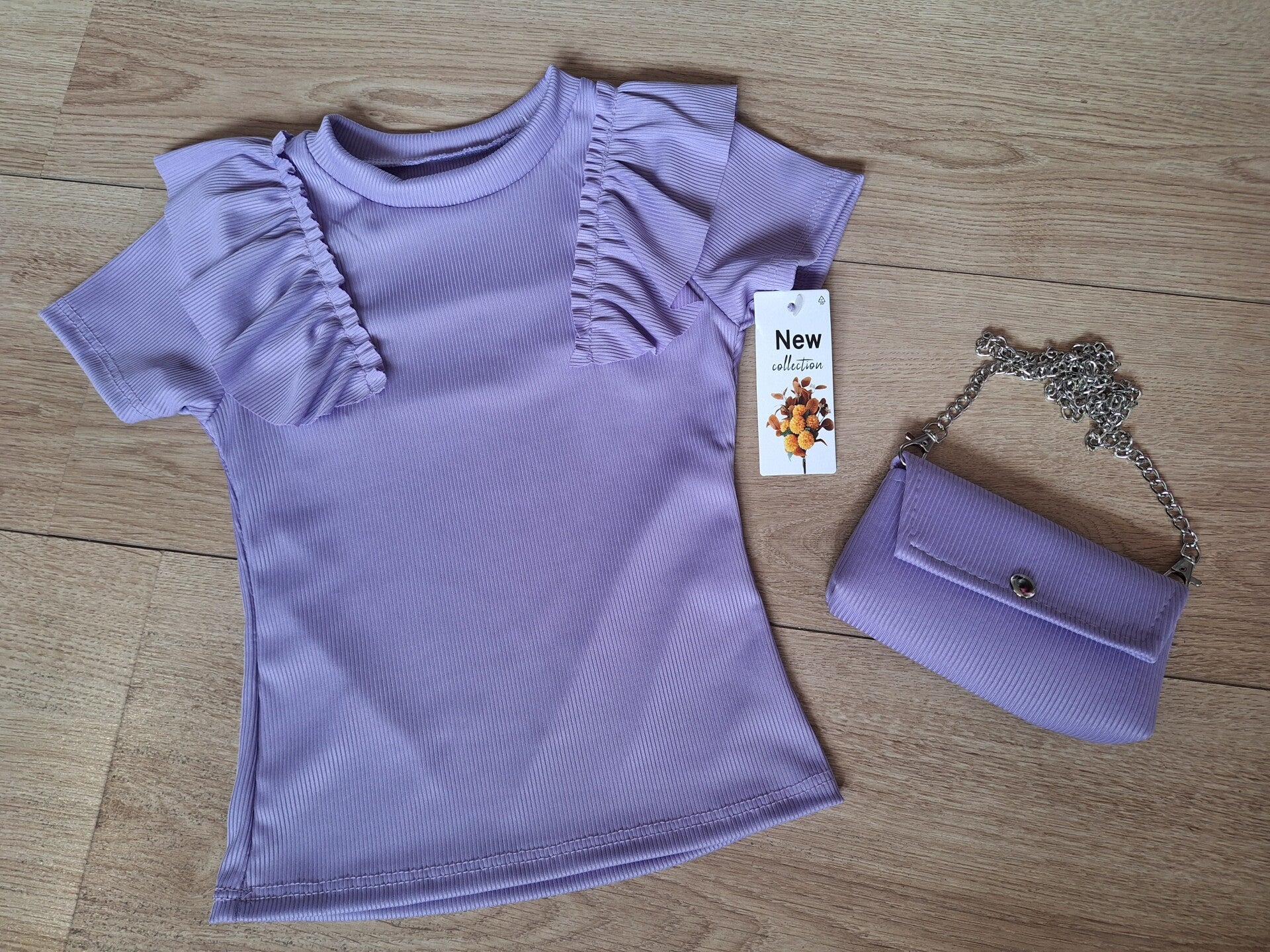 Top met tasje Sering Purple