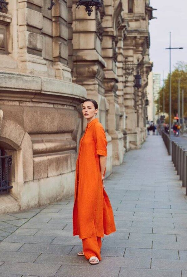 SCAPA DRESS ARWIN ORANGE