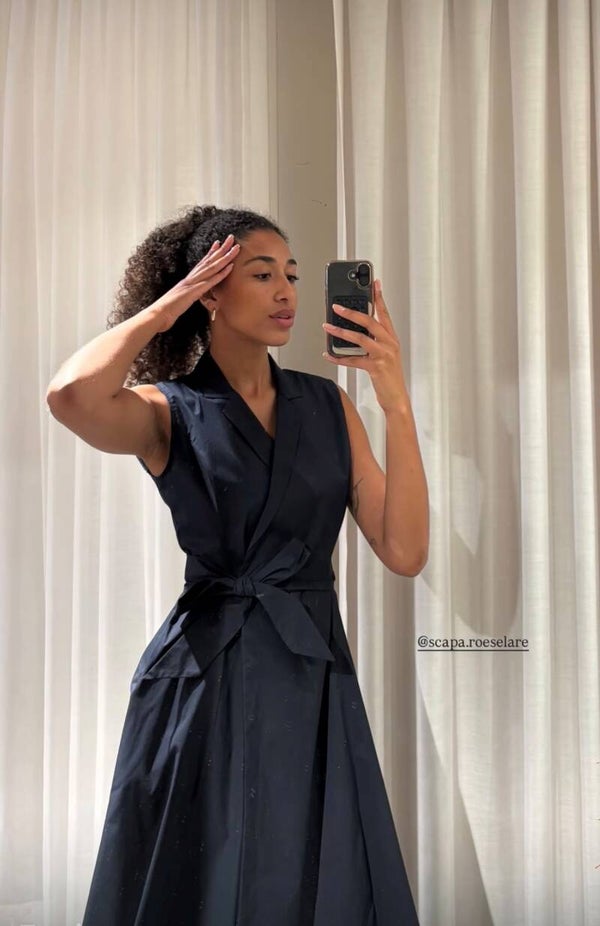SCAPA DRESS CAMILLE NAVY