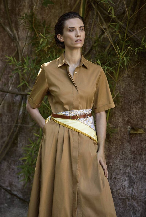 SCAPA DRESS JAMIE CAMEL