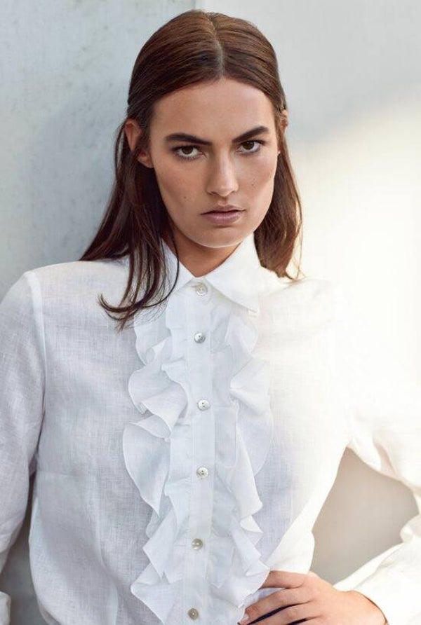 SCAPA SHIRT GIGI WHITE en YELLOW