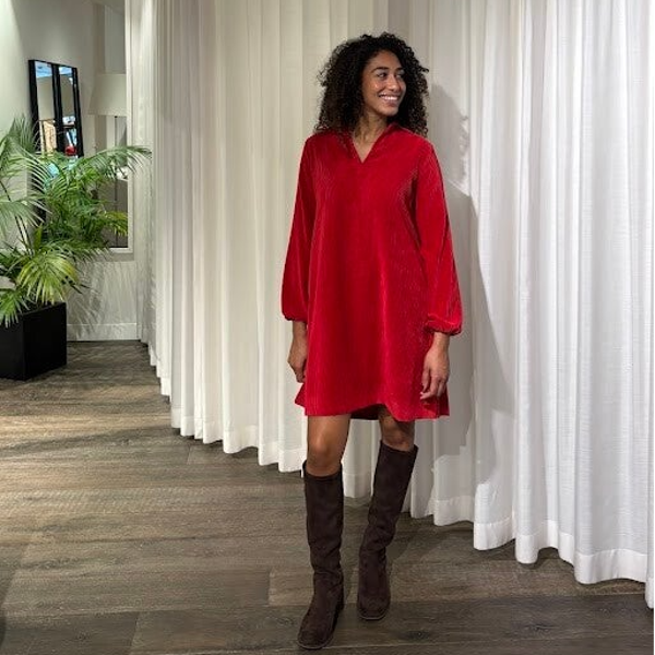 SCAPA FLOW DRESS SHACK RED
