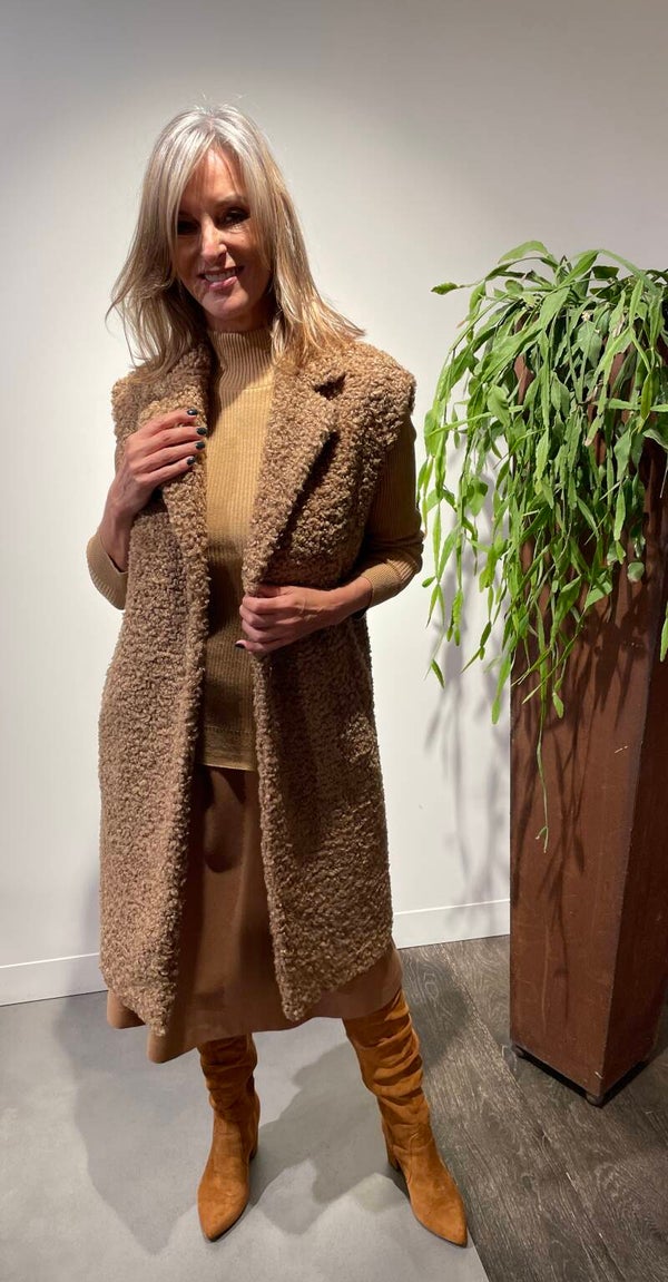 SCAPA FLOW SKIRT LORE DK CAMEL (ook in zwart)