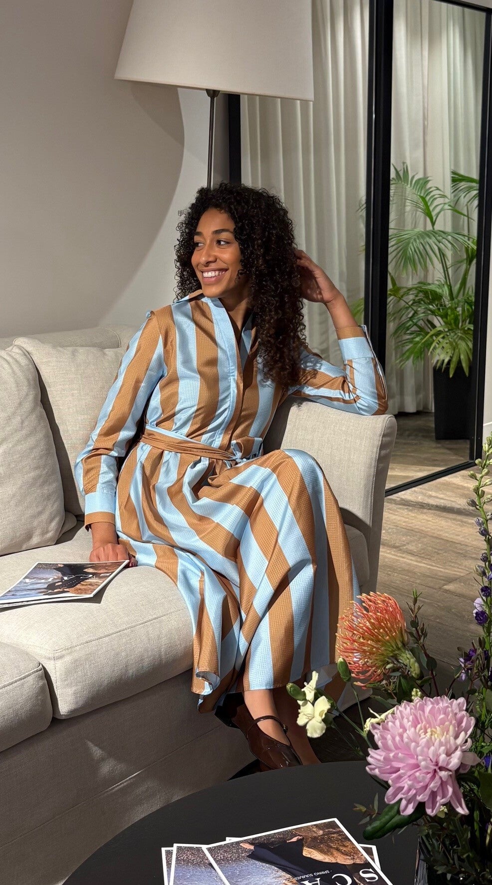 SCAPA DRESS SERAFIA CAMEL
