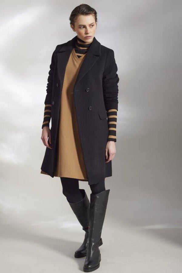 SCAPA FLOW COAT ZORHIAN BLACK