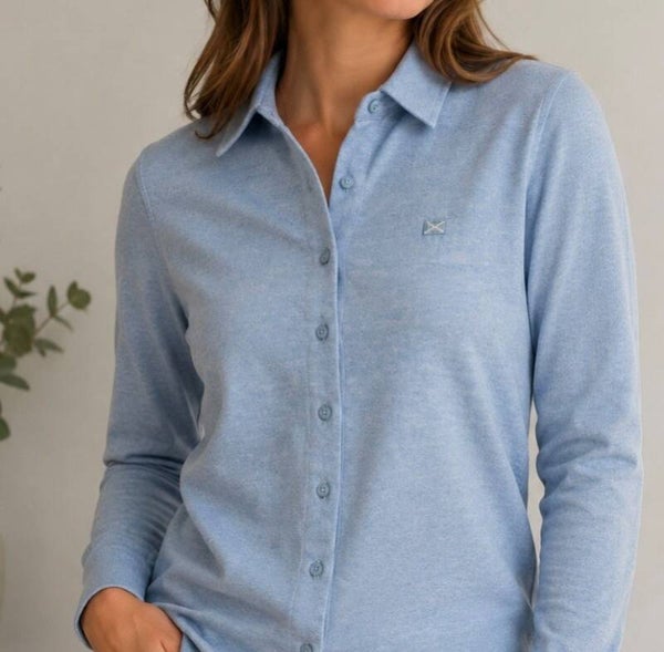 SCAPA SPORTS SHIRT ISPER 2 kleuren : SKY en DK MOSS