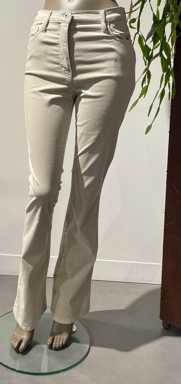 SCAPA JEANS TROUSER ROZANNE 2 KLEUREN:  SAND  en DARK NAVY VELOURS LIS