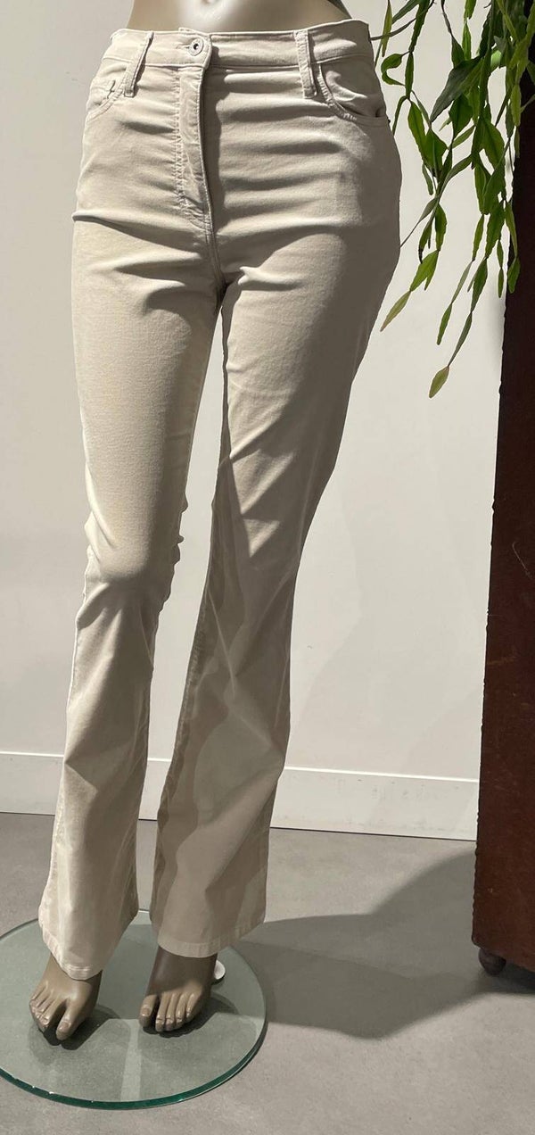 SCAPA TROUSER ROZANNE SAND VELOURS LIS
