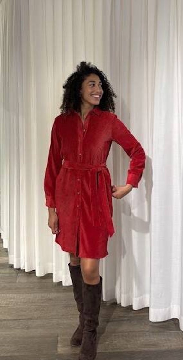 SCAPA FLOW DRESS FLOWER RED