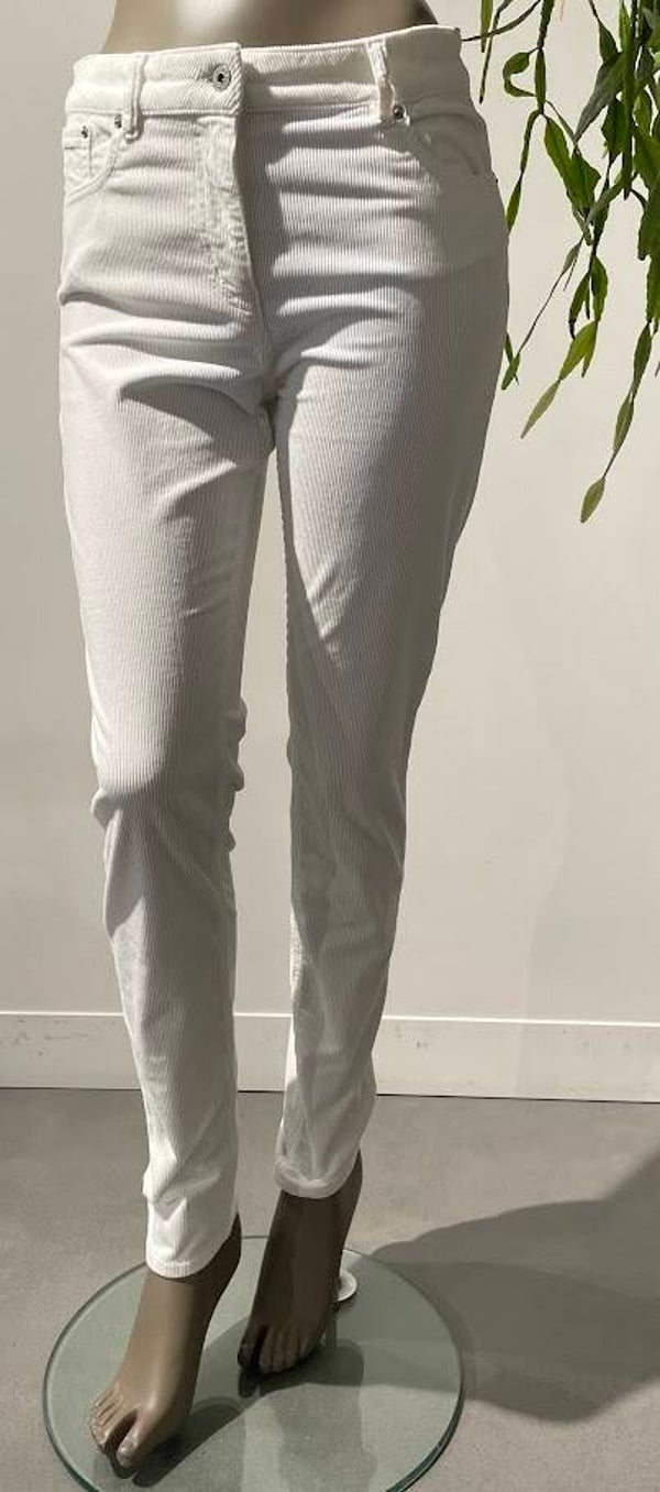 SCAPA JEANS TROUSER ROMY OFF WHITE VELOURS