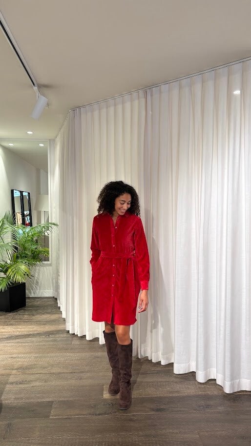 SCAPA FLOW DRESS FLOWER RED