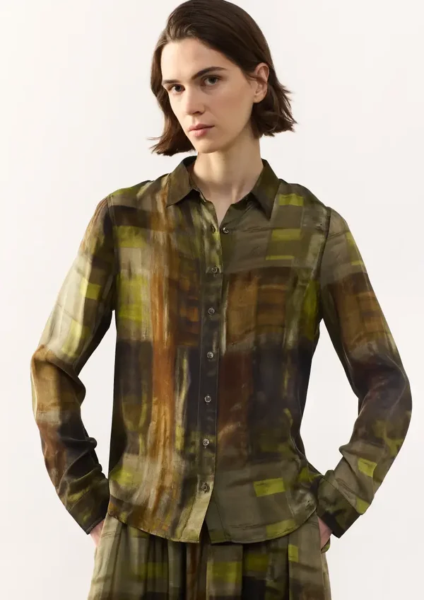 SCAPA FLOW SHIRT HELINA OLIVE