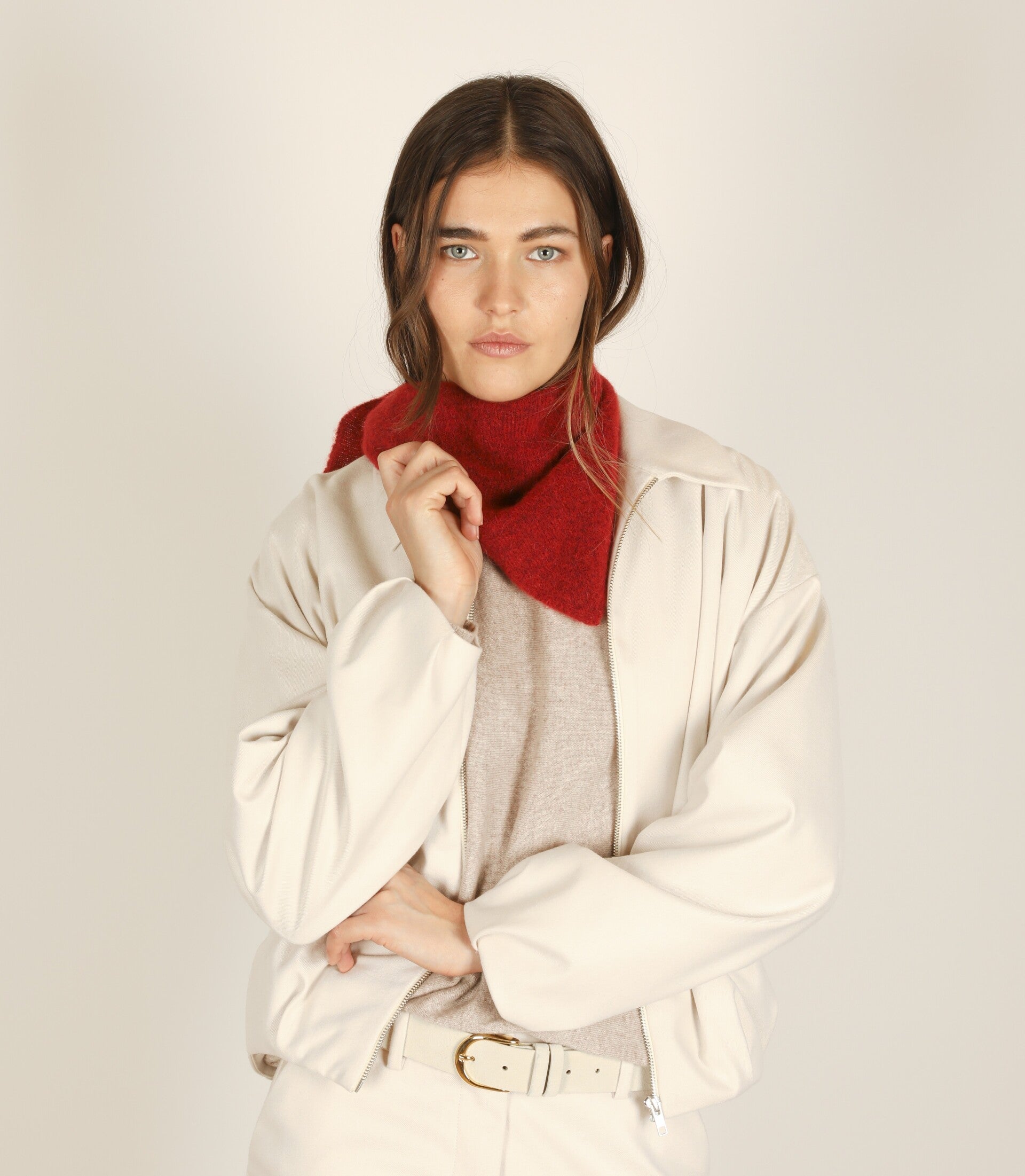 SCAPA FLOW SHAWL CUTE 2 kleuren: RED en RUST