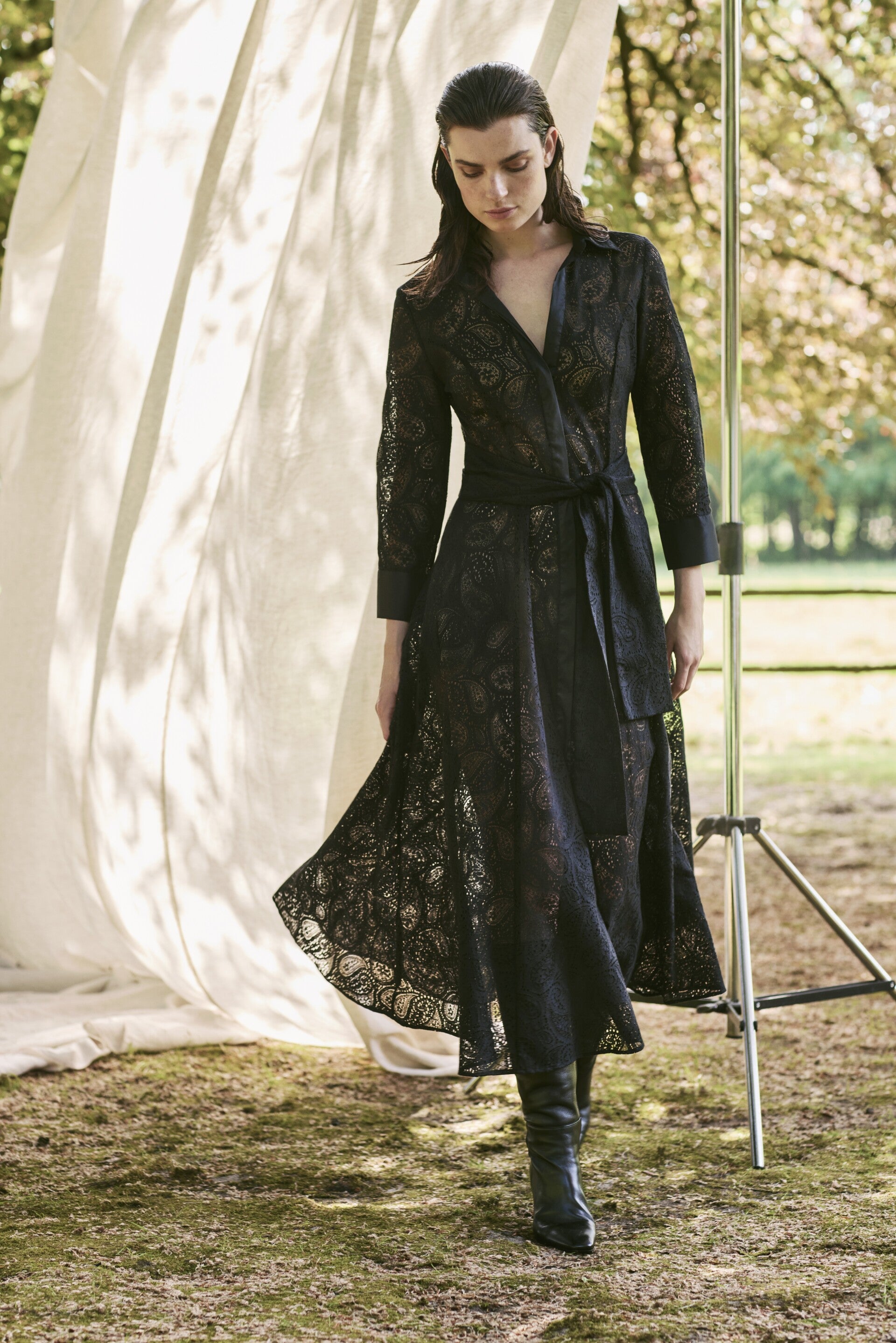 SCAPA DRESS CHARLISE BLACK