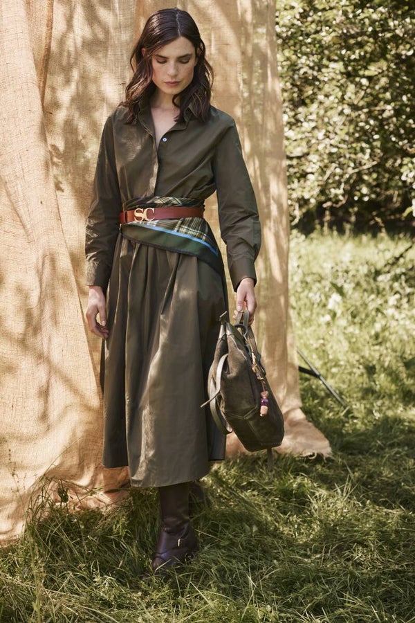 SCAPA DRESS SERINA DK OLIVE