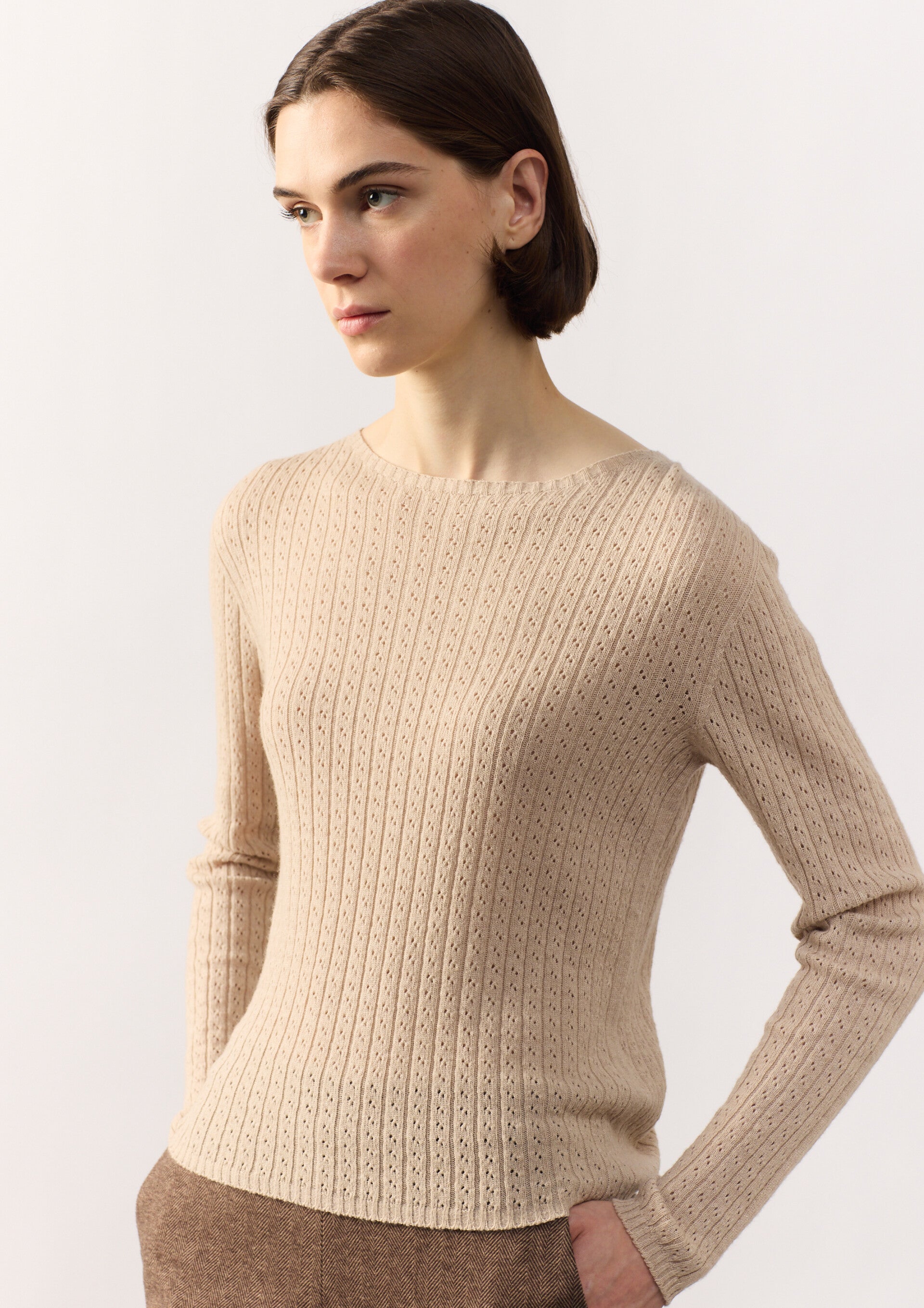 SCAPA FLOW PULL MANON  2 KLEUREN: BEIGE en LT BLUE