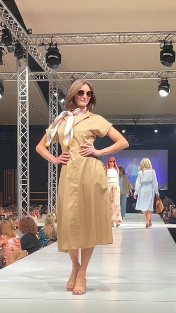 SCAPA FLOW DRESS BIRGIT  CAMEL