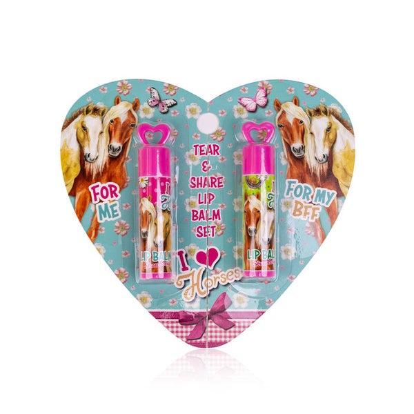 I Love Horses Lippenbalsam 2er Set mit Pferde-Motiv zum Teilen