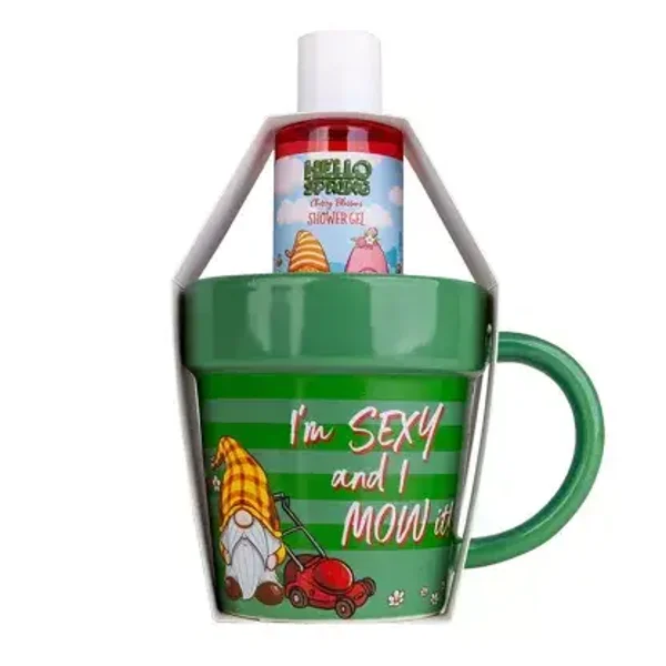 Frühlings Geschenkset - Tasse mit Duschgel