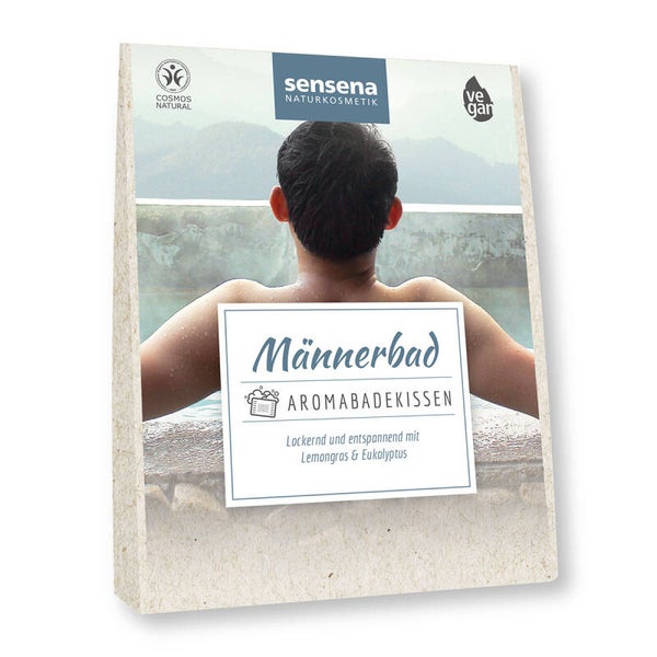 Sensena Aromabadekissen Männerbad – 60g mit Lemongras & Eukalyptus