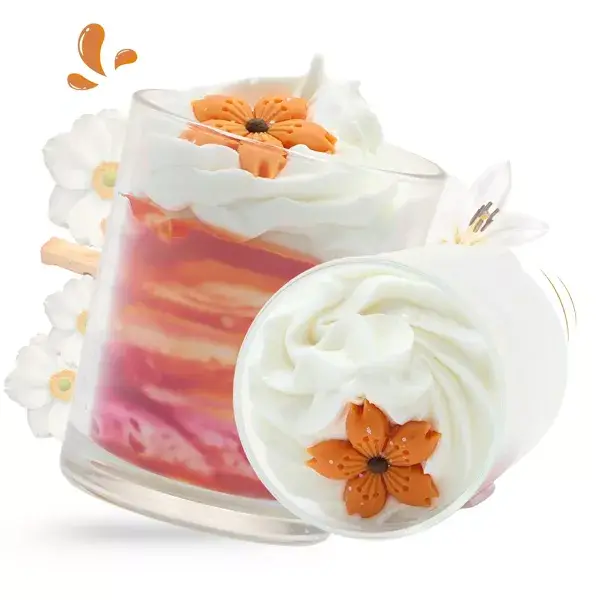 Dessertkerze Blüten/Sandelholz