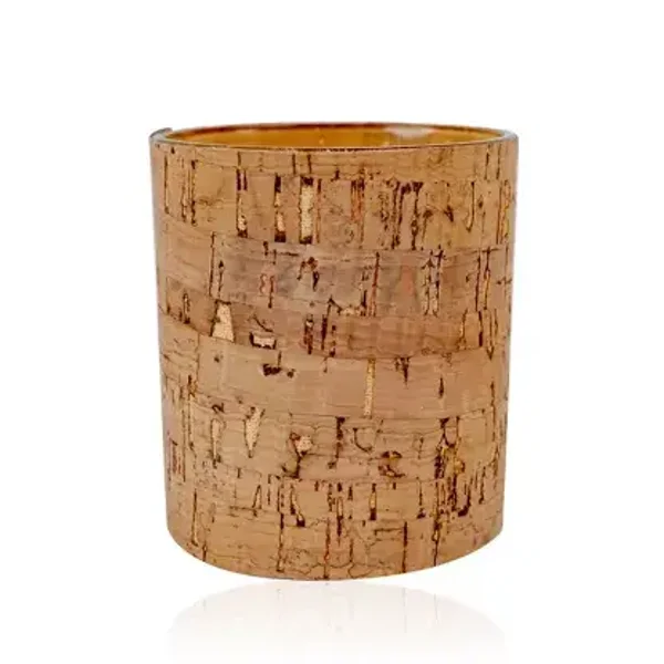Windlicht Kork - Dekoratives Geschenk für Zuhause & Gemütlichkeit