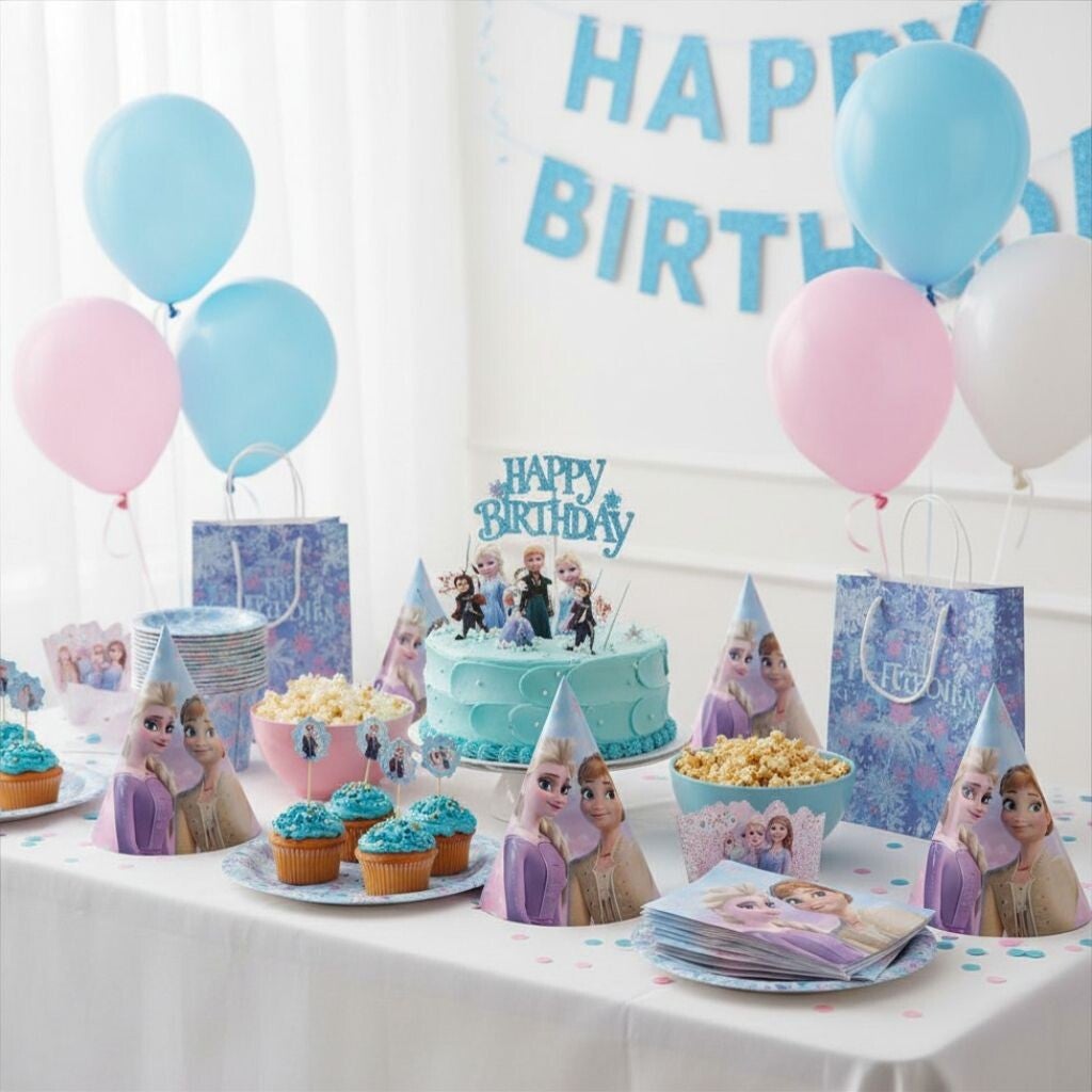 Disney Frozen Partyset für Mädchen - Eiskönigin Geschenkset