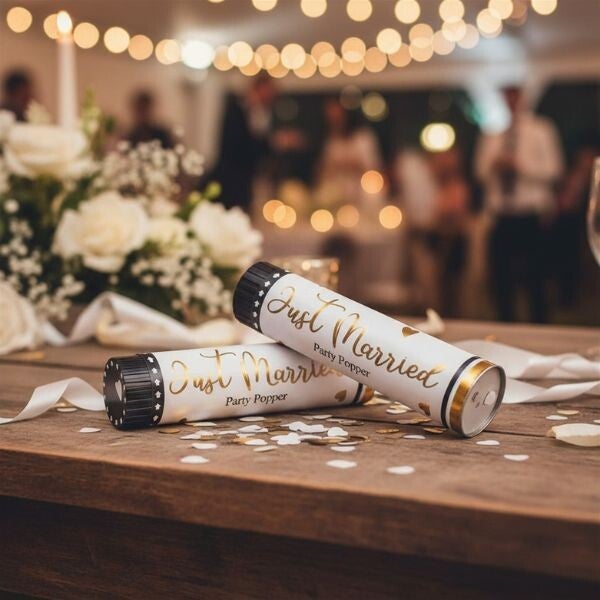 Konfettikanonen Hochzeit - Party-Deko & Überraschung für Brautpaare
