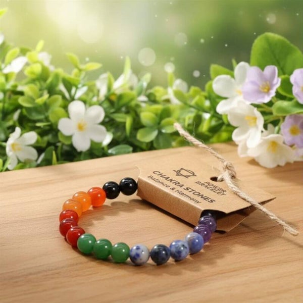Chakra Stein Armband aus Edelsteinen - Spiritueller Schmuck für Balance & Energie