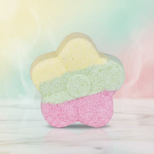 Badebombe Blume -  Badekugel mit Duft | Entspannendes Badeerlebnis & Geschenkidee