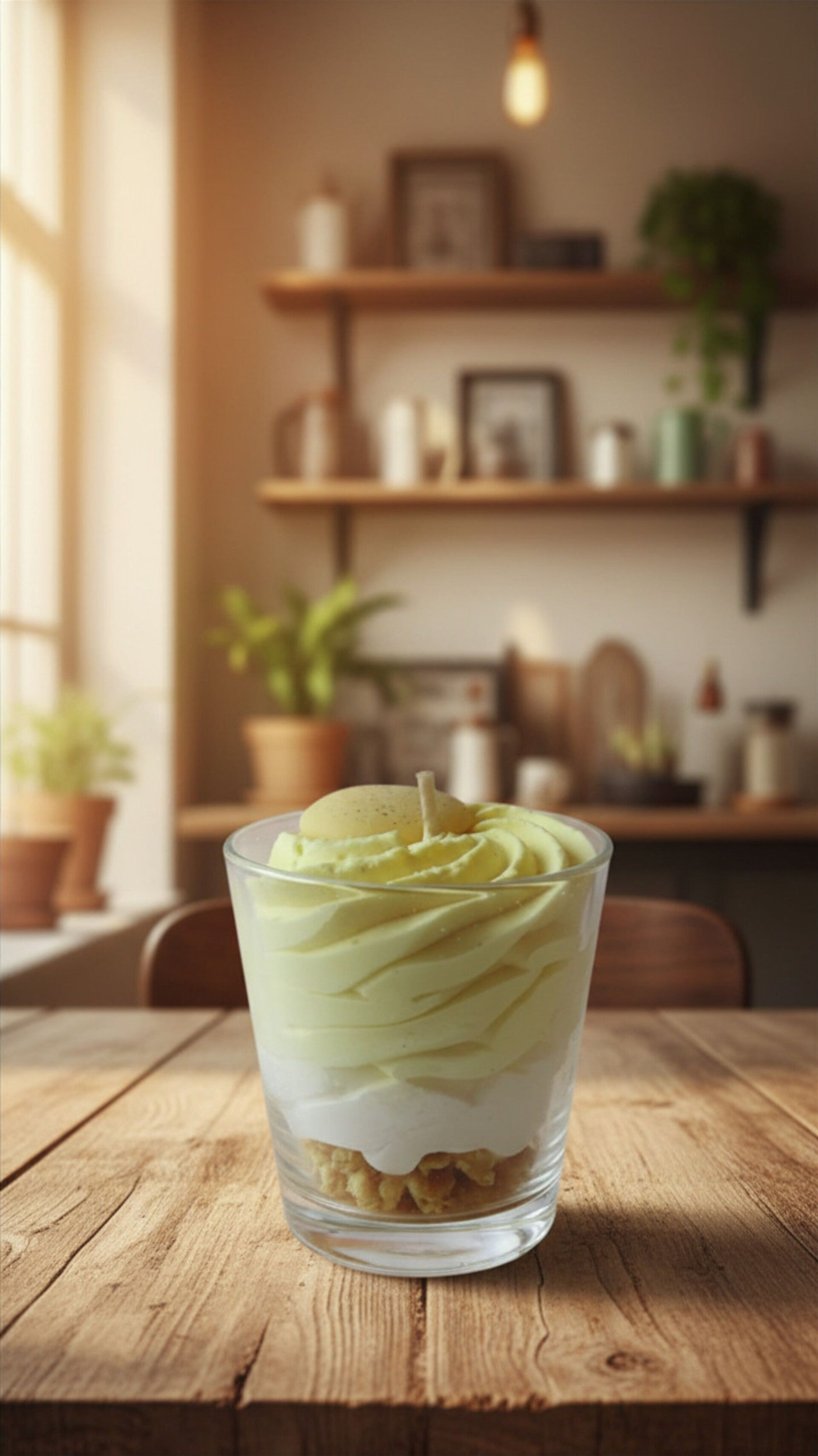 Dessertkerze Vanille Macaron - Duftkerze