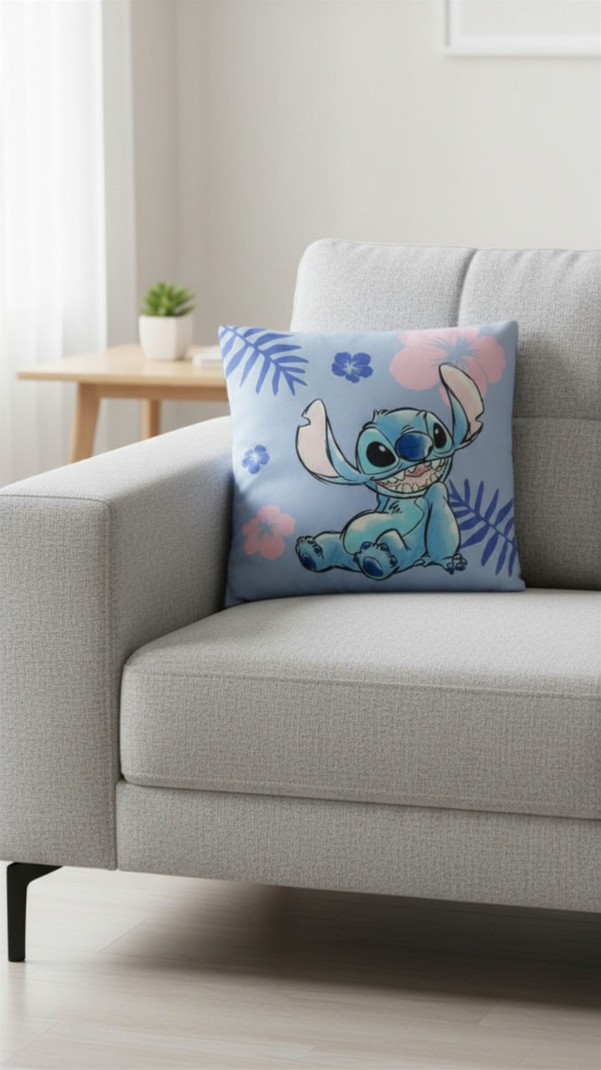 Geschenkset Stitch mit Kissen & Decke für Disney Fans