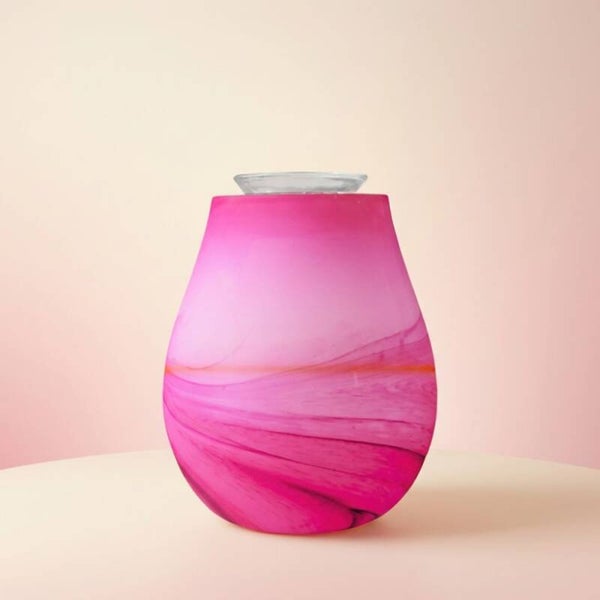 Elektrischer Duftwachsbrenner aus Glas mit LED-Farbwechsel – Aroma-Diffusorlampe für Duftwachs