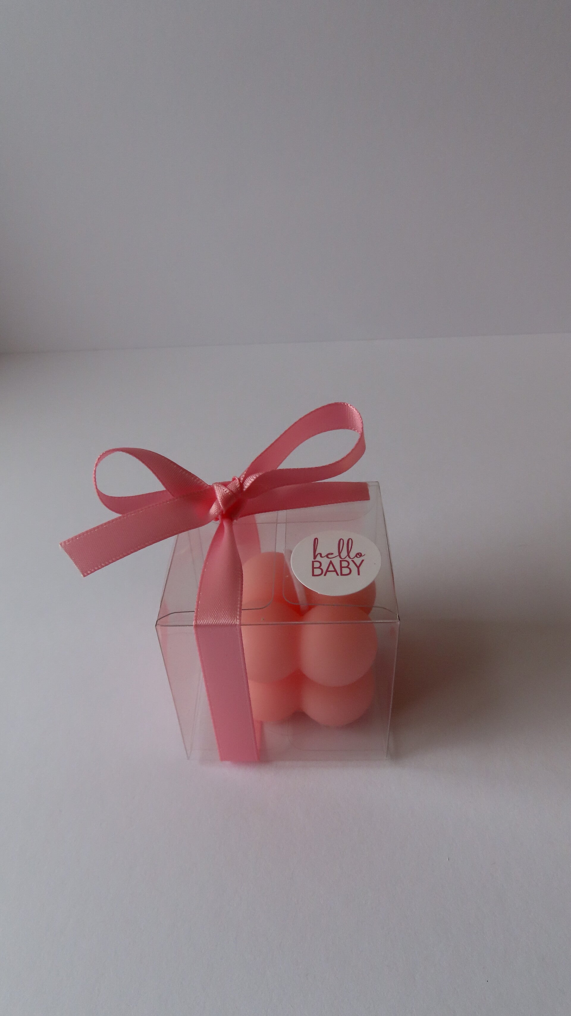 Gastgeschenk Babyparty Hello Baby Box mit Kerze