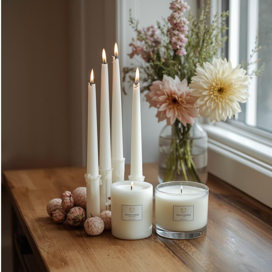 Stabkerze mit Spruch - Geschenkkerze mit Botschaft