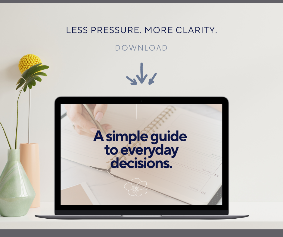 Clarity without the overwhelm. A free guide for everyday decisions.