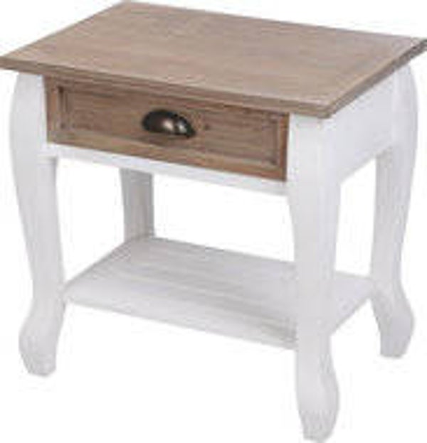 Bijzettafel white washed