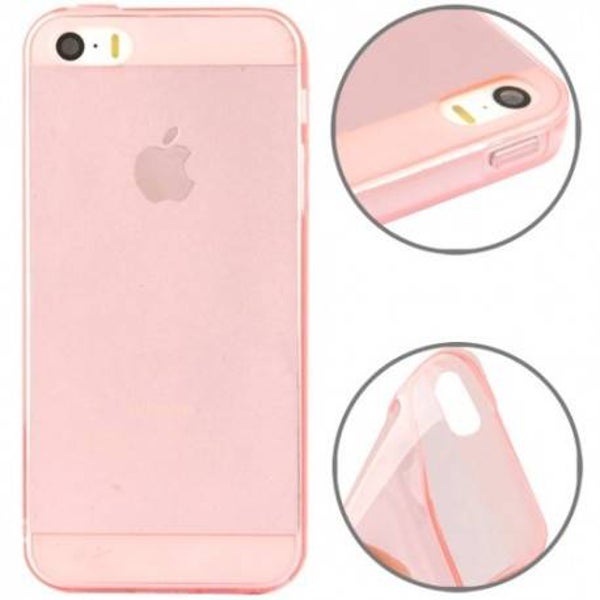 iPhone 5, 5s Transparant cover licht Roze