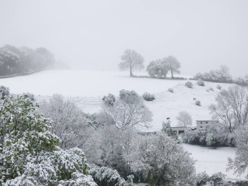 Sneeuwfoto van Herve op 4 mei 2019