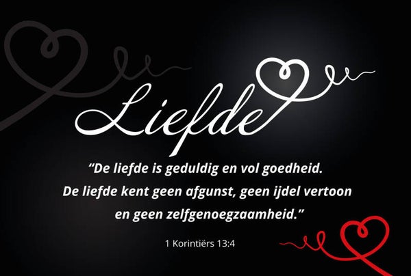 Poster 7423529164153  -  1 Korintiërs 13:4 - 50 x 70 cm