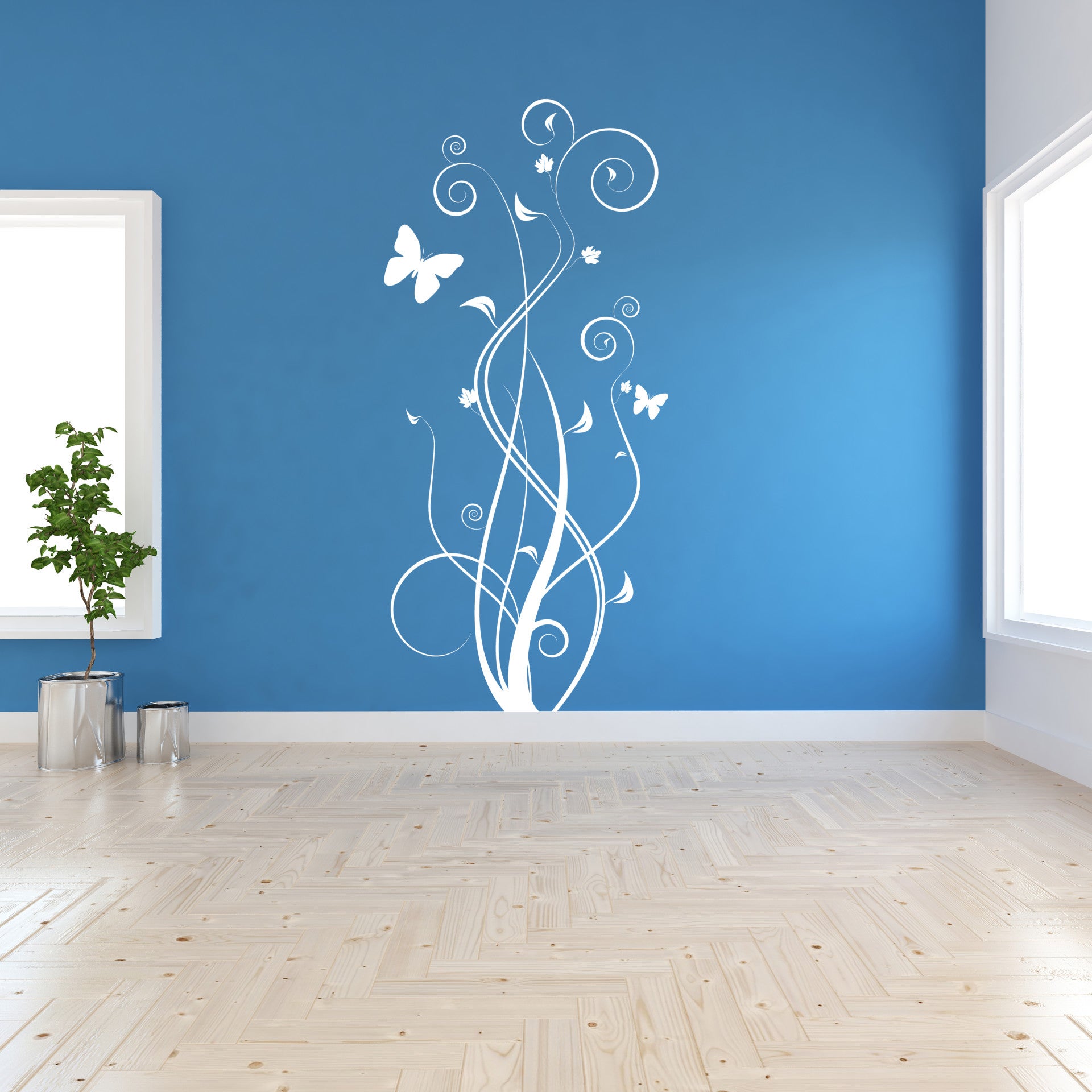 Muursticker 191137 - Illustratie vlinders