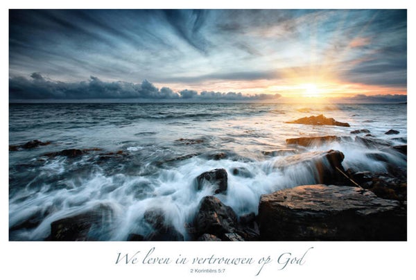 Poster 7423529164146  -  2 Korintiërs 5:7 - 50 x 70 cm